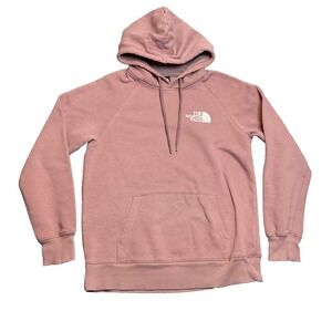 The North Face Hoodie Womens Small Mauve Never Stop Exploring Mountain Graphic